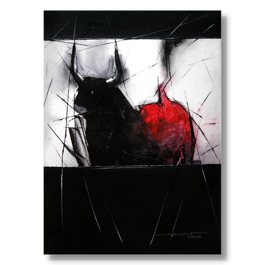 Bull-11 - SUJITH KUMAR GS MANDYA Art Studio Gallery (SKGSM Art Studio Gallery)