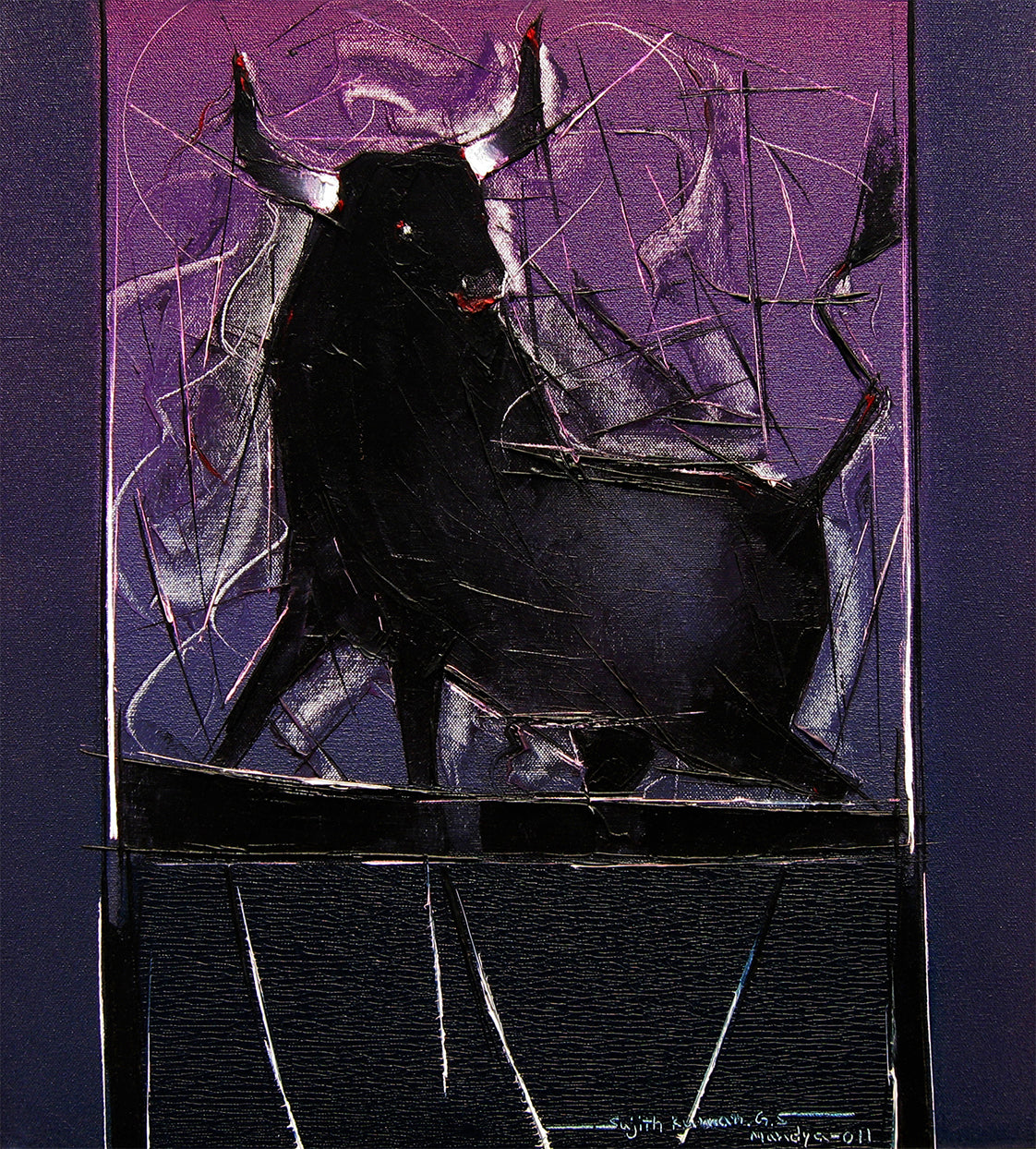 Bull-15 - SUJITH KUMAR GS MANDYA Art Studio Gallery (SKGSM Art Studio Gallery)