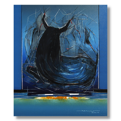 Bull-16 - SUJITH KUMAR GS MANDYA Art Studio Gallery (SKGSM Art Studio Gallery)
