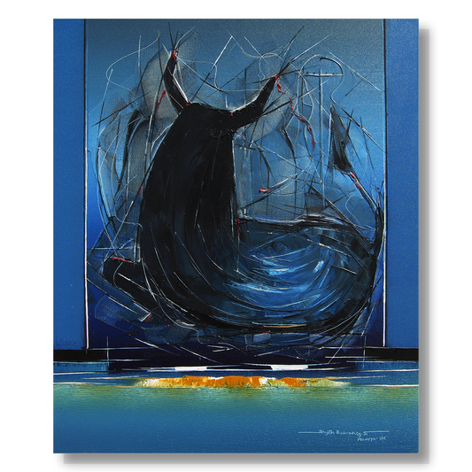 Bull-16 - SUJITH KUMAR GS MANDYA Art Studio Gallery (SKGSM Art Studio Gallery)