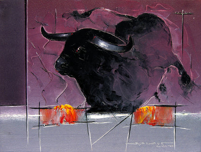 Bull-17 - SUJITH KUMAR GS MANDYA Art Studio Gallery (SKGSM Art Studio Gallery)