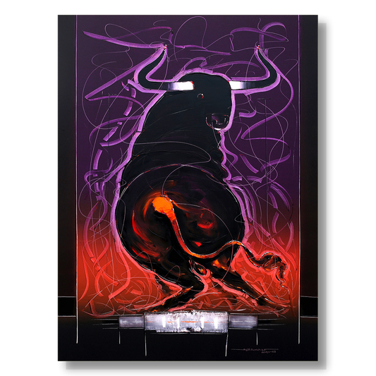Bull-41 - SUJITH KUMAR GS MANDYA Art Studio Gallery (SKGSM Art Studio Gallery)