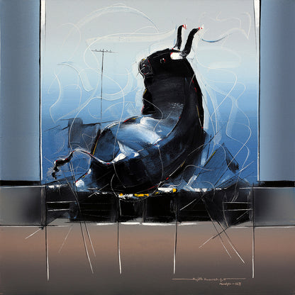 Bull-45 - SUJITH KUMAR GS MANDYA Art Studio Gallery (SKGSM Art Studio Gallery)