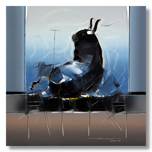 Bull-45 - SUJITH KUMAR GS MANDYA Art Studio Gallery (SKGSM Art Studio Gallery)