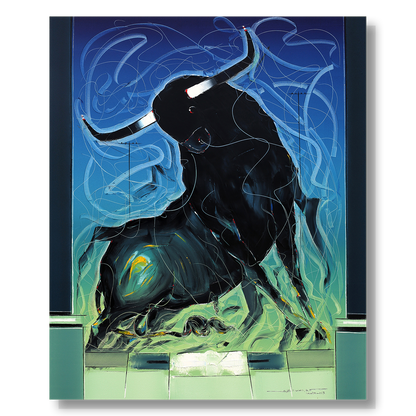 Bull-46 - SUJITH KUMAR GS MANDYA Art Studio Gallery (SKGSM Art Studio Gallery)