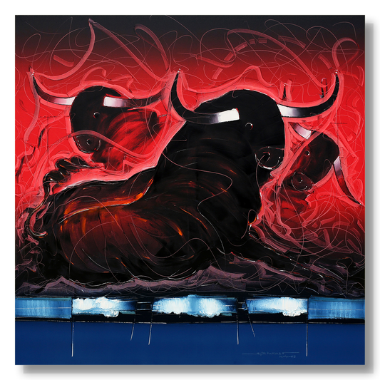 Bull-47 - SUJITH KUMAR GS MANDYA Art Studio Gallery (SKGSM Art Studio Gallery)