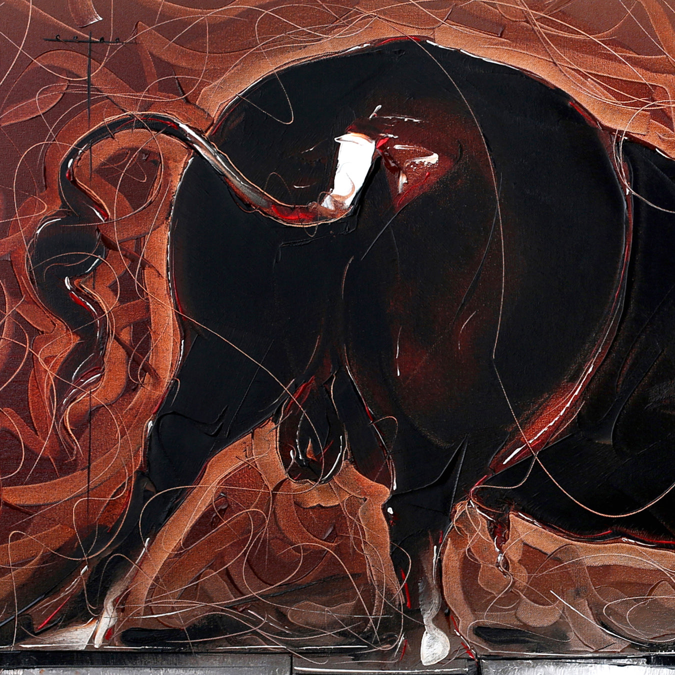 Bull-48 - SUJITH KUMAR GS MANDYA Art Studio Gallery (SKGSM Art Studio Gallery)