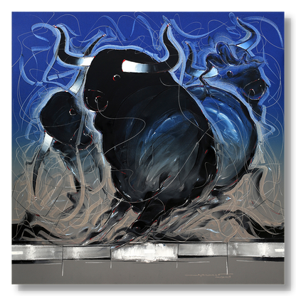 Bull-49 - SUJITH KUMAR GS MANDYA Art Studio Gallery (SKGSM Art Studio Gallery)