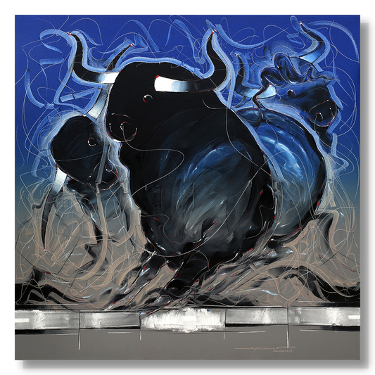 Bull-49 - SUJITH KUMAR GS MANDYA Art Studio Gallery (SKGSM Art Studio Gallery)