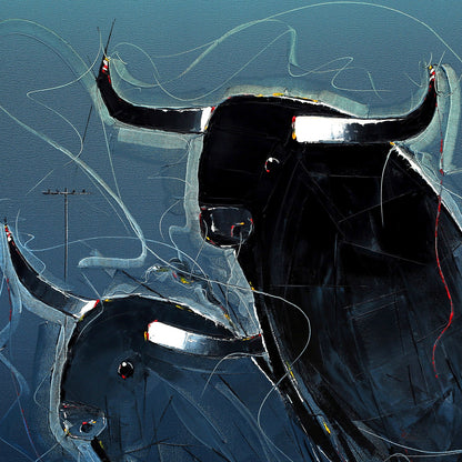 Bull-50 - SUJITH KUMAR GS MANDYA Art Studio Gallery (SKGSM Art Studio Gallery)
