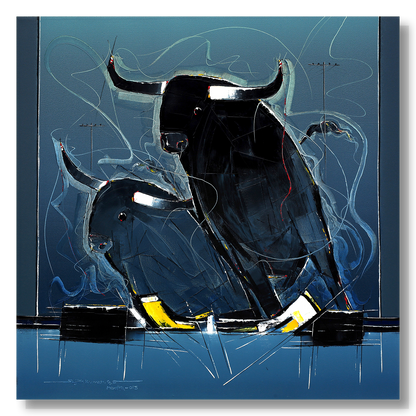 Bull-50 - SUJITH KUMAR GS MANDYA Art Studio Gallery (SKGSM Art Studio Gallery)