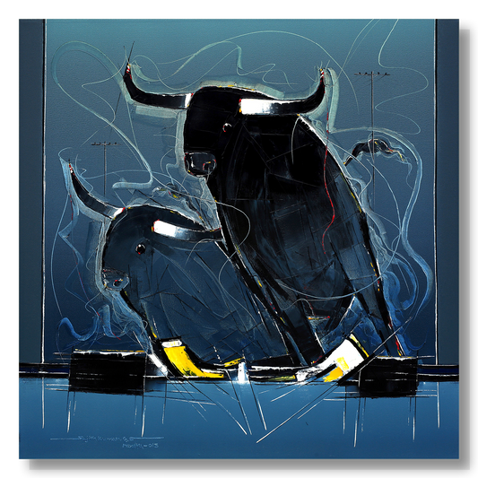 Bull-50 - SUJITH KUMAR GS MANDYA Art Studio Gallery (SKGSM Art Studio Gallery)