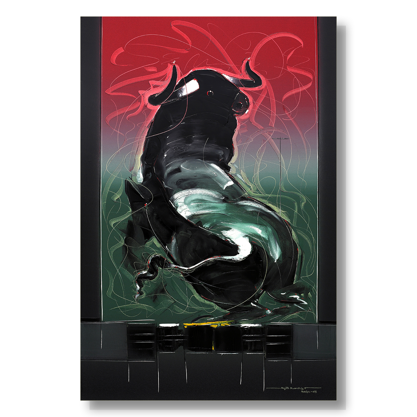 Bull-51 - SUJITH KUMAR GS MANDYA Art Studio Gallery (SKGSM Art Studio Gallery)