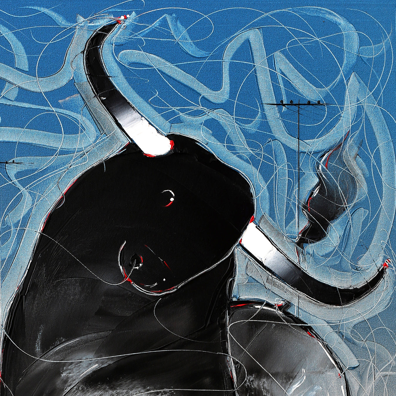 Bull-53 - SUJITH KUMAR GS MANDYA Art Studio Gallery (SKGSM Art Studio Gallery)