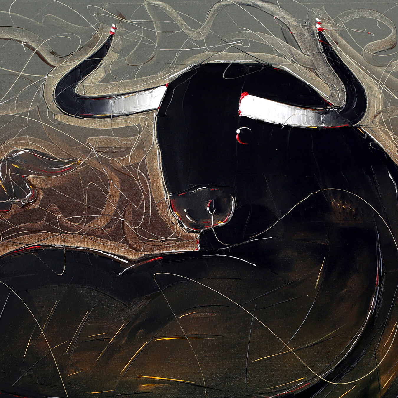 Bull-56 - SUJITH KUMAR GS MANDYA Art Studio Gallery (SKGSM Art Studio Gallery)