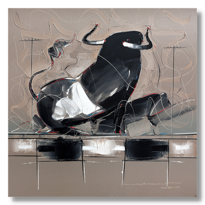 Bull-57 - SUJITH KUMAR GS MANDYA Art Studio Gallery (SKGSM Art Studio Gallery)