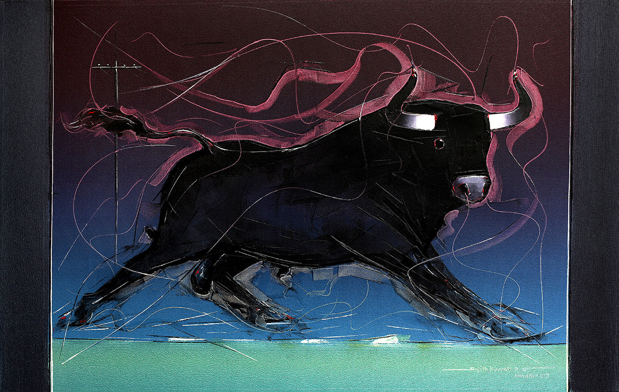 Bull-60 - SUJITH KUMAR GS MANDYA Art Studio Gallery (SKGSM Art Studio Gallery)