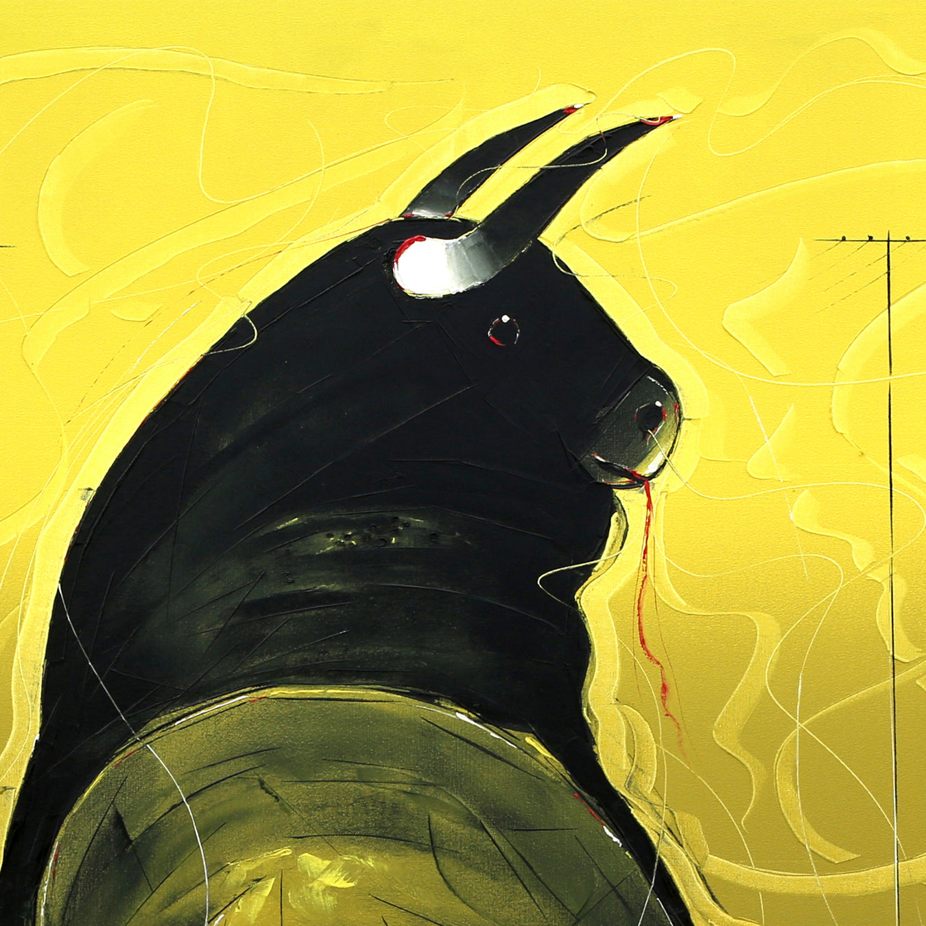 Bull-61 - SUJITH KUMAR GS MANDYA Art Studio Gallery (SKGSM Art Studio Gallery)