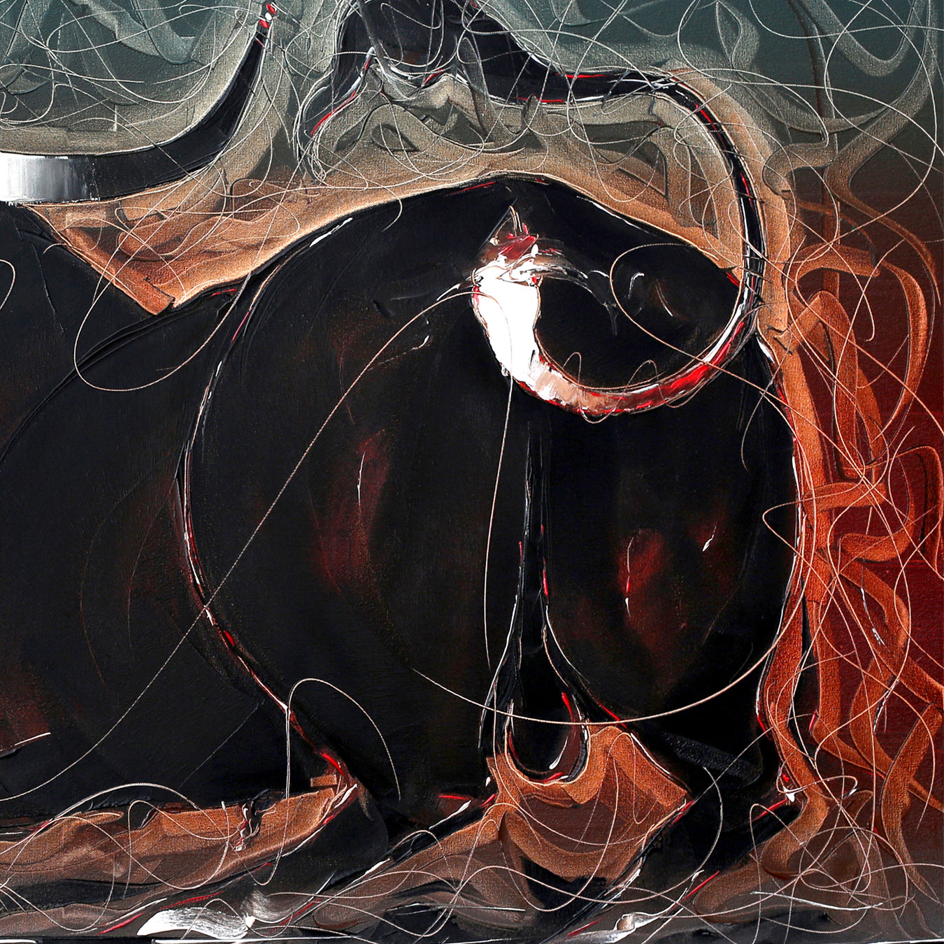 Bull-64 - SUJITH KUMAR GS MANDYA Art Studio Gallery (SKGSM Art Studio Gallery)