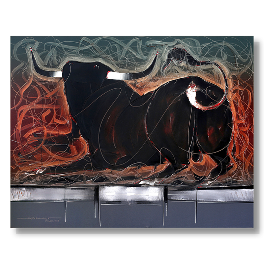 Bull-64 - SUJITH KUMAR GS MANDYA Art Studio Gallery (SKGSM Art Studio Gallery)