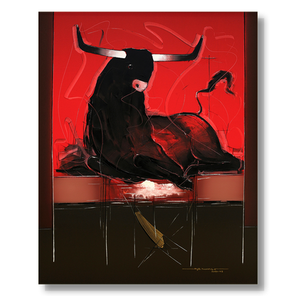 Bull-65 - SUJITH KUMAR GS MANDYA Art Studio Gallery (SKGSM Art Studio Gallery)