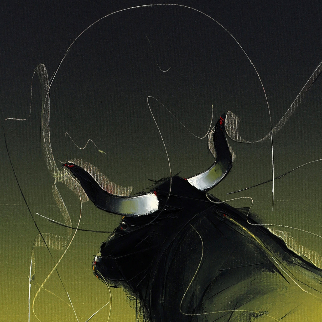 Bull-67 - SUJITH KUMAR GS MANDYA Art Studio Gallery (SKGSM Art Studio Gallery)