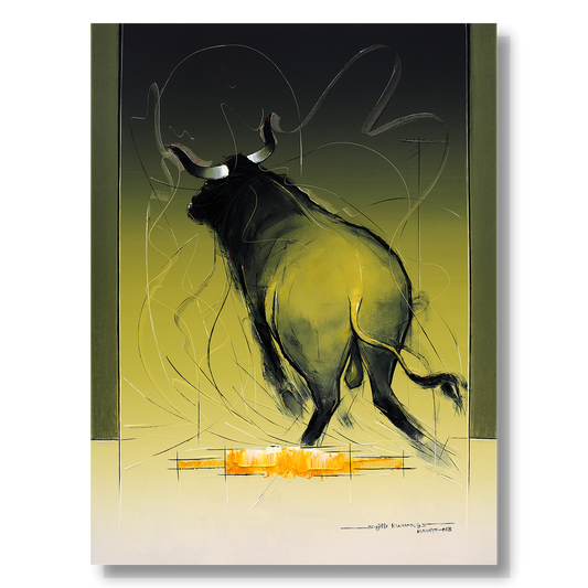 Bull-67 - SUJITH KUMAR GS MANDYA Art Studio Gallery (SKGSM Art Studio Gallery)