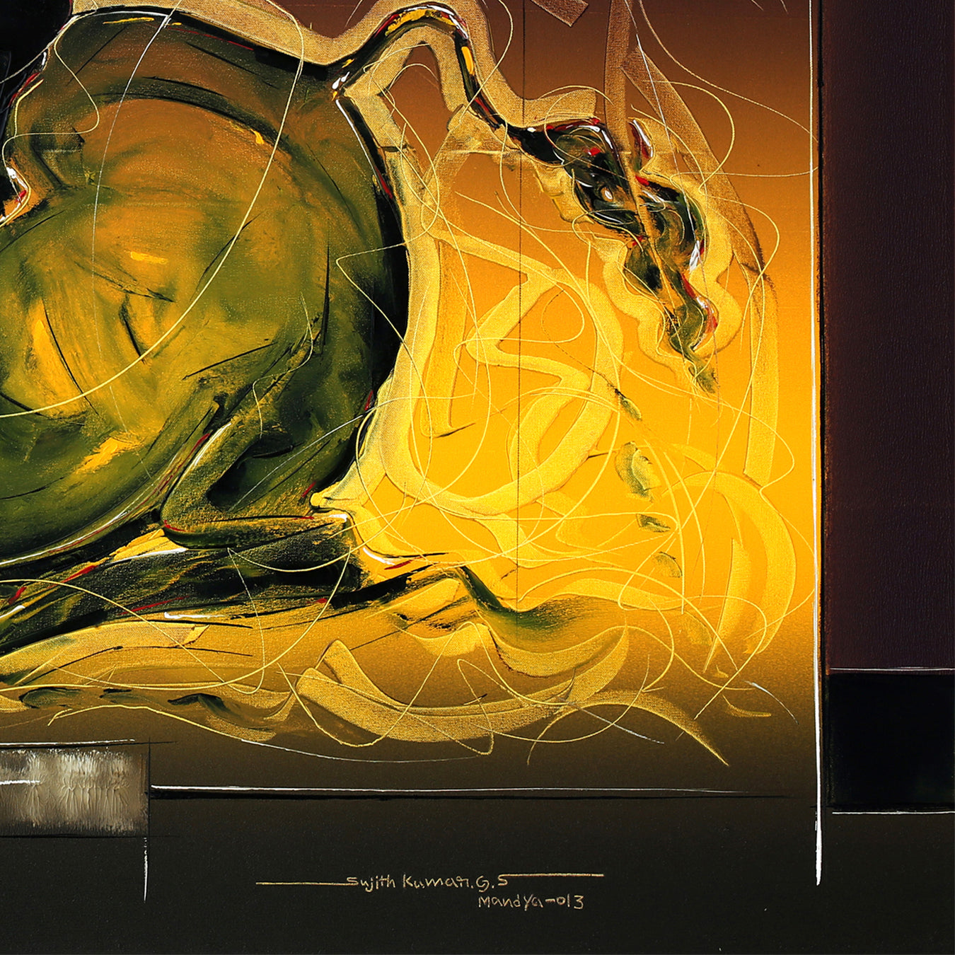 Bull-69 - SUJITH KUMAR GS MANDYA Art Studio Gallery (SKGSM Art Studio Gallery)