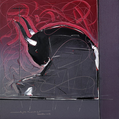 Bull-70 - SUJITH KUMAR GS MANDYA Art Studio Gallery (SKGSM Art Studio Gallery)
