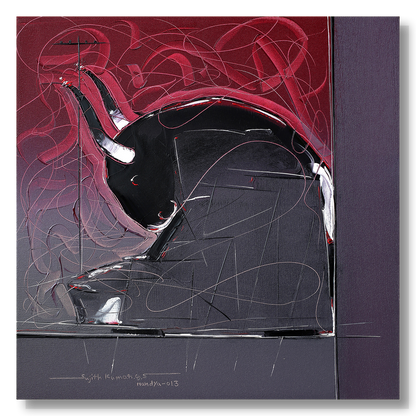 Bull-70 - SUJITH KUMAR GS MANDYA Art Studio Gallery (SKGSM Art Studio Gallery)