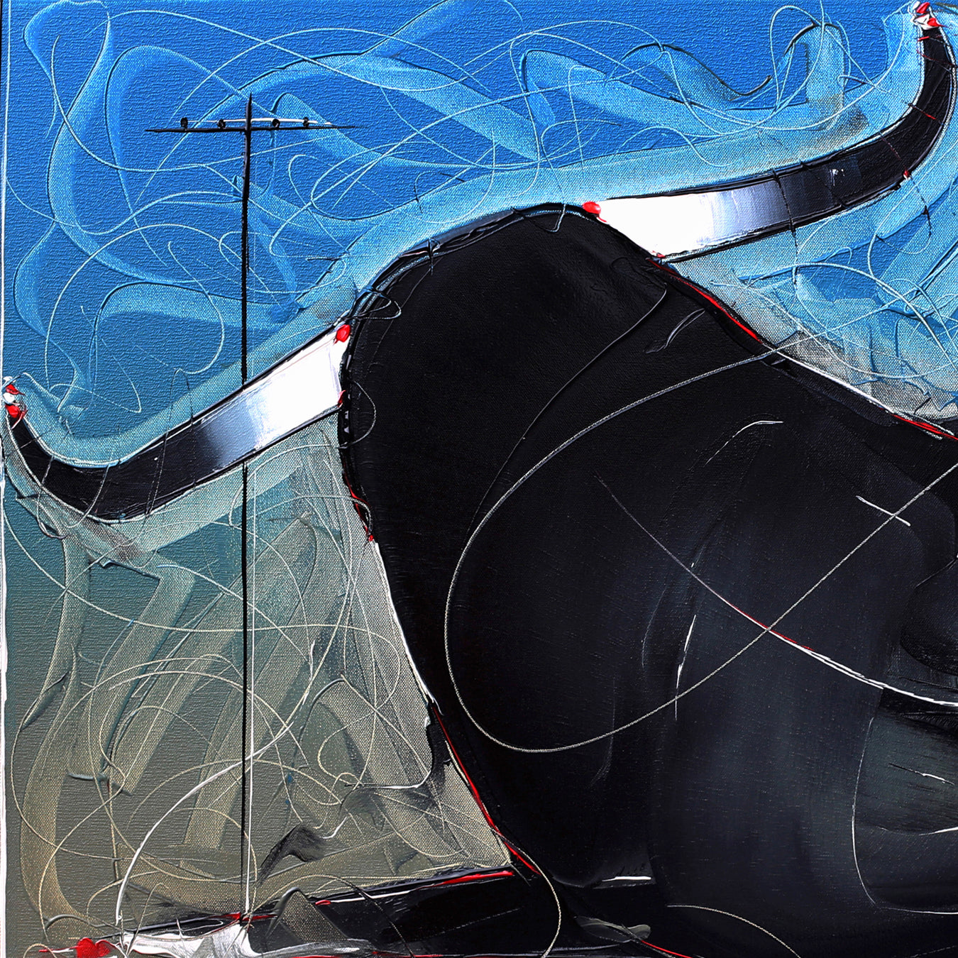 Bull-72 - SUJITH KUMAR GS MANDYA Art Studio Gallery (SKGSM Art Studio Gallery)
