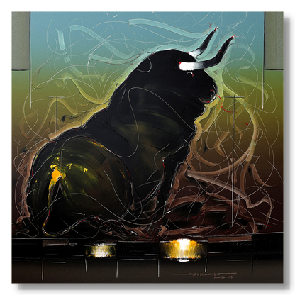 Bull-74 - SUJITH KUMAR GS MANDYA Art Studio Gallery (SKGSM Art Studio Gallery)