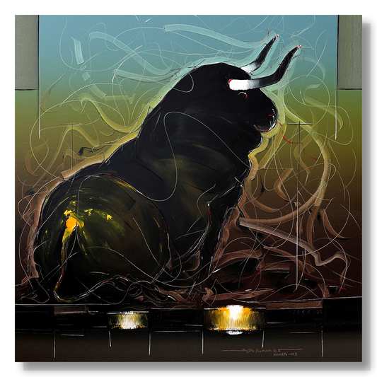 Bull-74 - SUJITH KUMAR GS MANDYA Art Studio Gallery (SKGSM Art Studio Gallery)