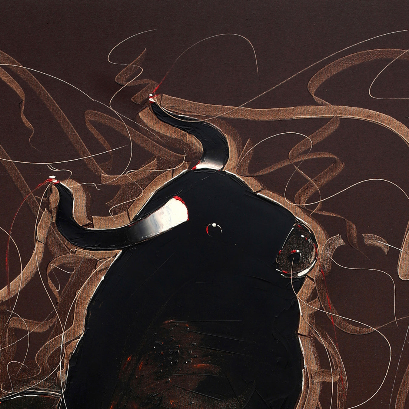 Bull-77 - SUJITH KUMAR GS MANDYA Art Studio Gallery (SKGSM Art Studio Gallery)