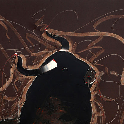 Bull-77 - SUJITH KUMAR GS MANDYA Art Studio Gallery (SKGSM Art Studio Gallery)