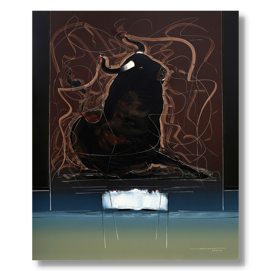Bull-77 - SUJITH KUMAR GS MANDYA Art Studio Gallery (SKGSM Art Studio Gallery)