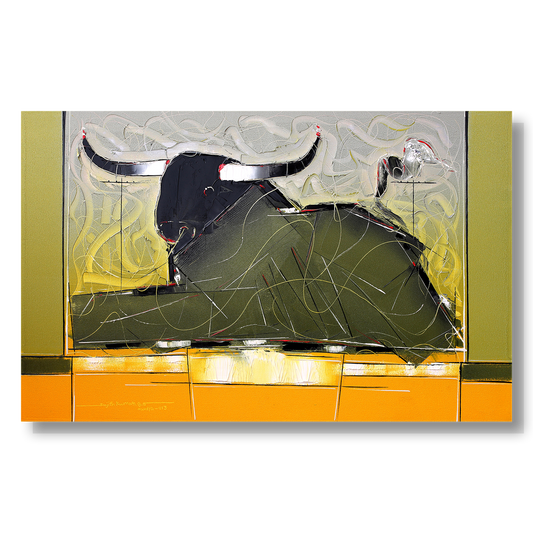 Bull-78 - SUJITH KUMAR GS MANDYA Art Studio Gallery (SKGSM Art Studio Gallery)