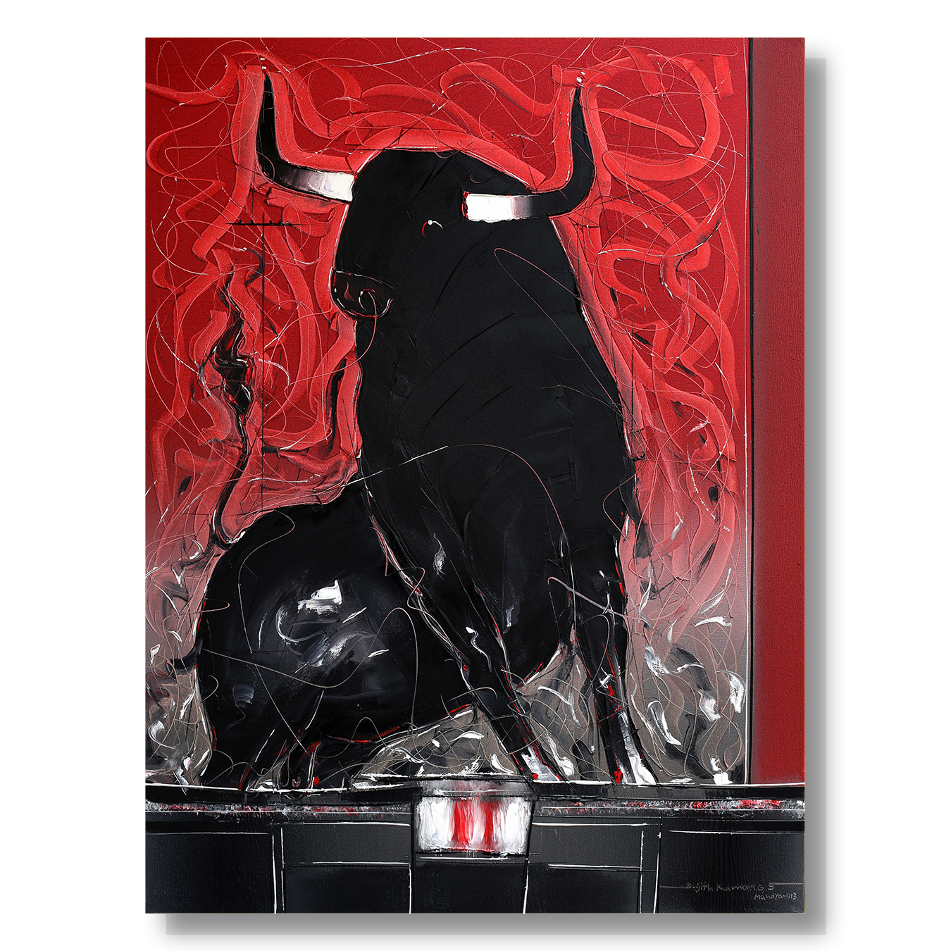 Bull-79 - SUJITH KUMAR GS MANDYA Art Studio Gallery (SKGSM Art Studio Gallery)
