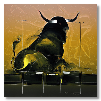 Bull-80 - SUJITH KUMAR GS MANDYA Art Studio Gallery (SKGSM Art Studio Gallery)