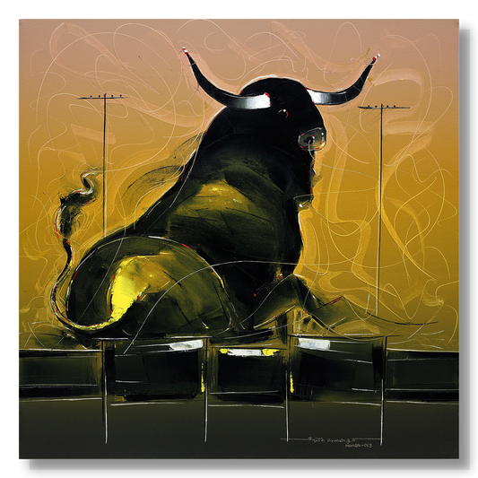 Bull-80 - SUJITH KUMAR GS MANDYA Art Studio Gallery (SKGSM Art Studio Gallery)
