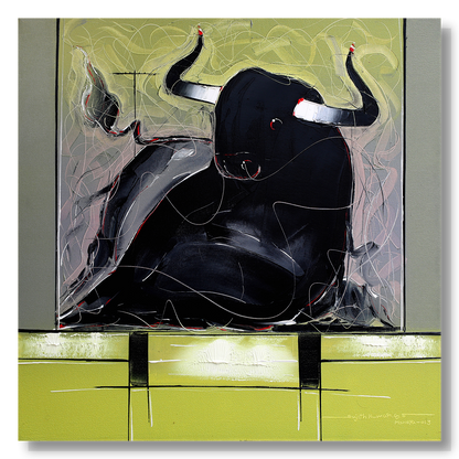 Bull-82 - SUJITH KUMAR GS MANDYA Art Studio Gallery (SKGSM Art Studio Gallery)