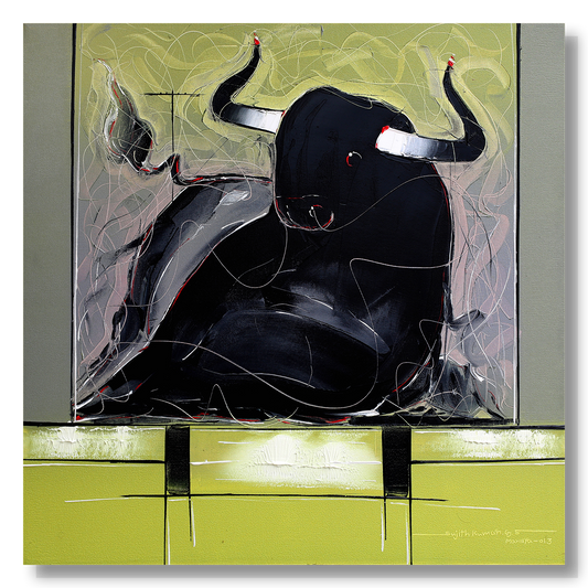 Bull-82 - SUJITH KUMAR GS MANDYA Art Studio Gallery (SKGSM Art Studio Gallery)