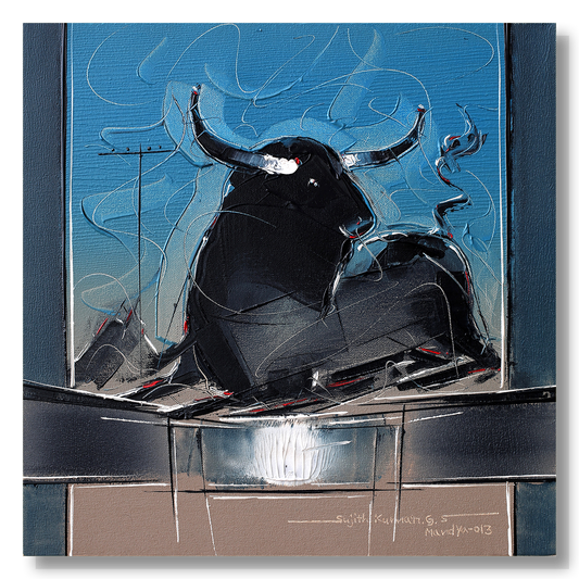 Bull-86 - SUJITH KUMAR GS MANDYA Art Studio Gallery (SKGSM Art Studio Gallery)