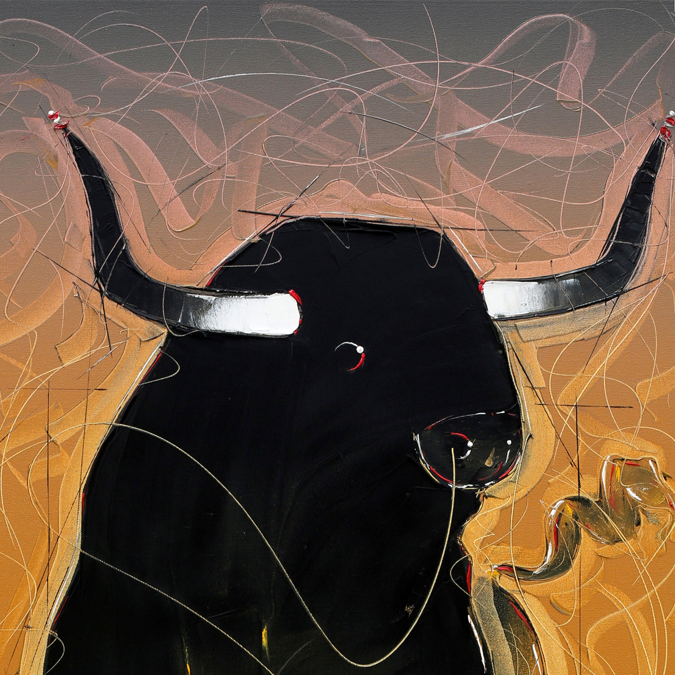 Bull-87 - SUJITH KUMAR GS MANDYA Art Studio Gallery (SKGSM Art Studio Gallery)