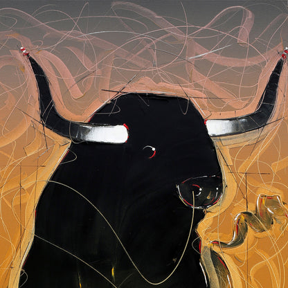 Bull-87 - SUJITH KUMAR GS MANDYA Art Studio Gallery (SKGSM Art Studio Gallery)