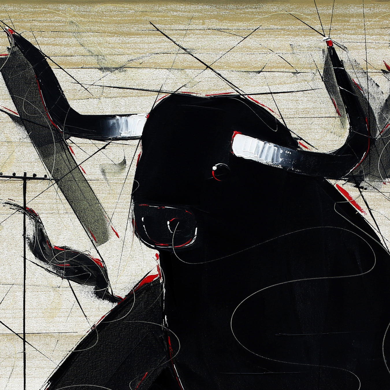 Bull-90 - SUJITH KUMAR GS MANDYA Art Studio Gallery (SKGSM Art Studio Gallery)
