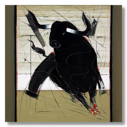Bull-90 - SUJITH KUMAR GS MANDYA Art Studio Gallery (SKGSM Art Studio Gallery)