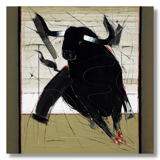 Bull-90 - SUJITH KUMAR GS MANDYA Art Studio Gallery (SKGSM Art Studio Gallery)