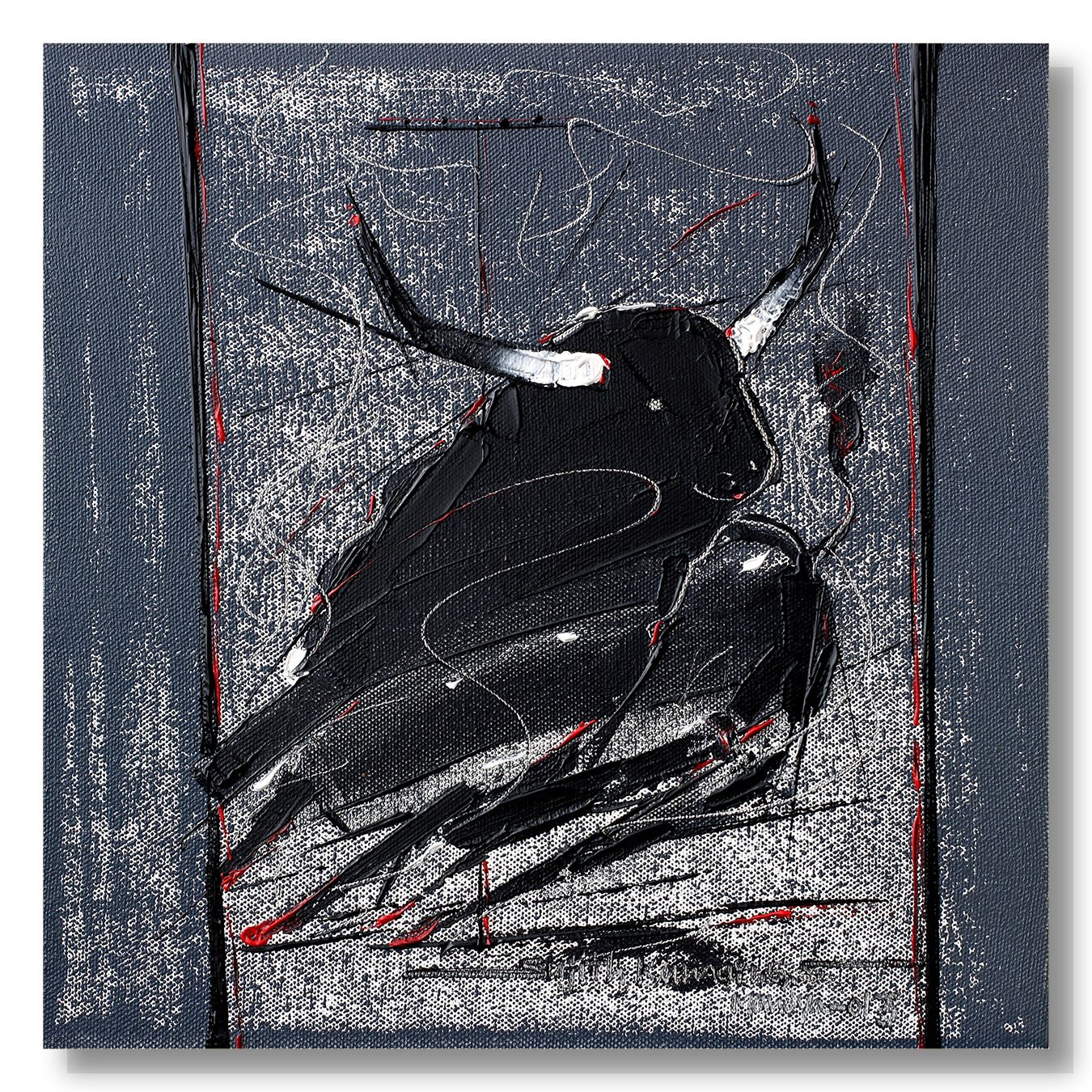 Bull-93 - SUJITH KUMAR GS MANDYA Art Studio Gallery (SKGSM Art Studio Gallery)