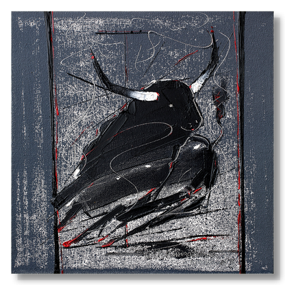 Bull-93 - SUJITH KUMAR GS MANDYA Art Studio Gallery (SKGSM Art Studio Gallery)